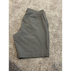 Under Armour‎ Mens Golf Shorts Grey Performance Heathered Flat Front Size 34